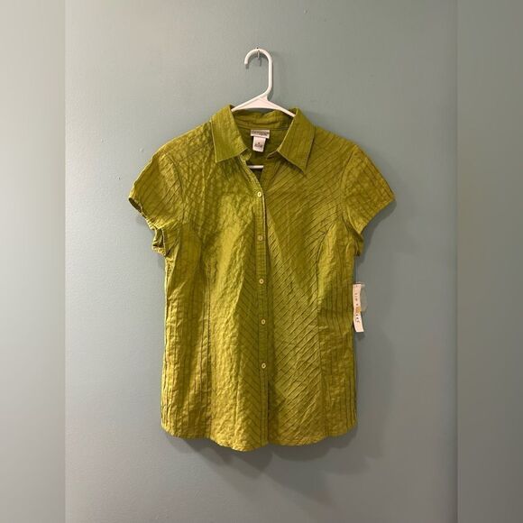 NWT … KIM ROGERS SIGNATURE “Size: M” Lime Top - Picture 1 of 5